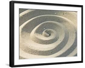 Sand Spirals-Amanda Hall-Framed Photographic Print