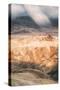 Sand Storm Landscape at Zabriskie Point Death Valley-Vincent James-Stretched Canvas