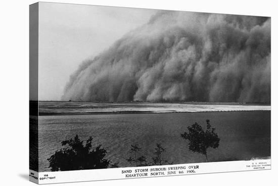 Sand Storm or Hunoub in North Khartoum-null-Stretched Canvas