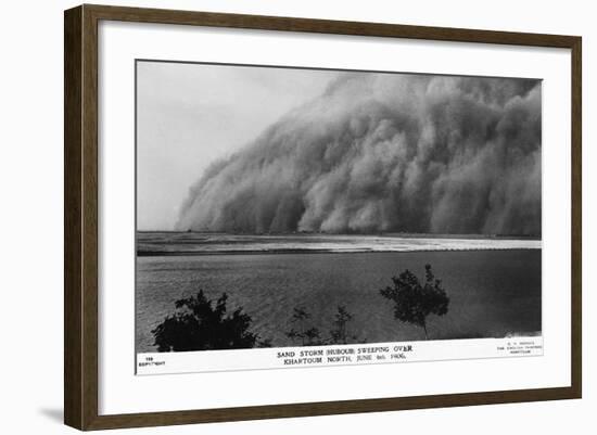 Sand Storm or Hunoub in North Khartoum-null-Framed Photographic Print