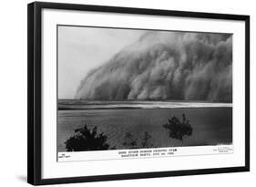 Sand Storm or Hunoub in North Khartoum-null-Framed Photographic Print