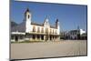 Sand streets and brotherhood houses, El Rocio, Huelva Province, Andalucia, Spain, Europe-Stuart Black-Mounted Photographic Print