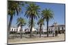 Sand streets and brotherhood houses, El Rocio, Huelva Province, Andalucia, Spain, Europe-Stuart Black-Mounted Photographic Print