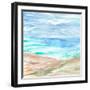 Sand Strokes III-Annie Warren-Framed Art Print