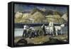 Sand Team, c.1917-George Bellows-Framed Stretched Canvas