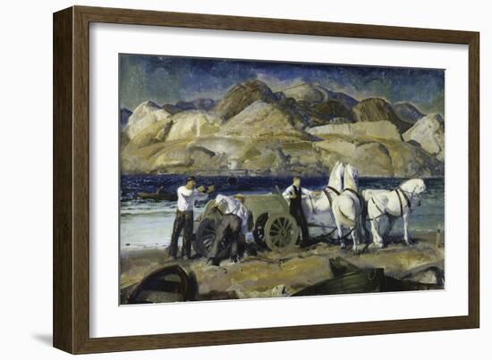 Sand Team, c.1917-George Bellows-Framed Giclee Print