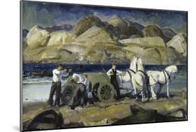 Sand Team, c.1917-George Bellows-Mounted Giclee Print