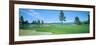 Sand Trap in a Golf Course, Edgewood Tahoe Golf Course, Stateline, Douglas County, Nevada-null-Framed Photographic Print