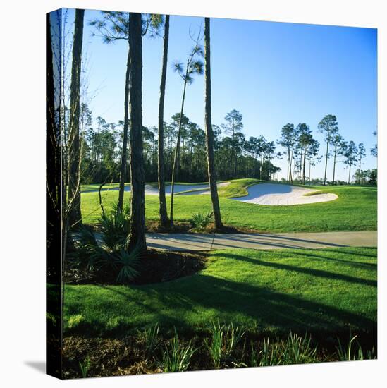 Sand Trap in a Golf Course, Regatta Bay Golf Course and Country Club, Destin, Okaloosa County-null-Stretched Canvas