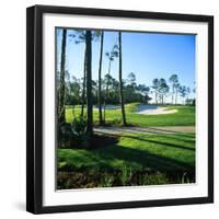 Sand Trap in a Golf Course, Regatta Bay Golf Course and Country Club, Destin, Okaloosa County-null-Framed Photographic Print