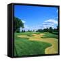 Sand Trap in a Golf Course, Rich Harvest Farms, Sugar Grove, Kane County, Illinois, USA-null-Framed Stretched Canvas