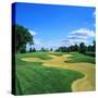 Sand Trap in a Golf Course, Rich Harvest Farms, Sugar Grove, Kane County, Illinois, USA-null-Stretched Canvas