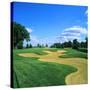 Sand Trap in a Golf Course, Rich Harvest Farms, Sugar Grove, Kane County, Illinois, USA-null-Stretched Canvas