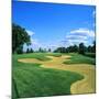 Sand Trap in a Golf Course, Rich Harvest Farms, Sugar Grove, Kane County, Illinois, USA-null-Mounted Photographic Print