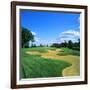 Sand Trap in a Golf Course, Rich Harvest Farms, Sugar Grove, Kane County, Illinois, USA-null-Framed Photographic Print