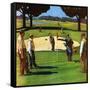 "Sand Trap," July 3, 1948-John Falter-Framed Stretched Canvas