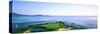 Sand Traps in a Golf Course, Pebble Beach Golf Course, Pebble Beach, Monterey County-null-Stretched Canvas