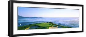 Sand Traps in a Golf Course, Pebble Beach Golf Course, Pebble Beach, Monterey County-null-Framed Photographic Print