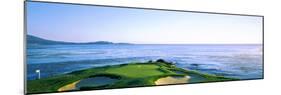 Sand Traps in a Golf Course, Pebble Beach Golf Course, Pebble Beach, Monterey County-null-Mounted Photographic Print