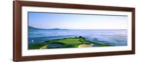 Sand Traps in a Golf Course, Pebble Beach Golf Course, Pebble Beach, Monterey County-null-Framed Photographic Print