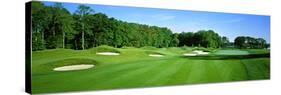 Sand Traps in a Golf Course, River Run Golf Course, Berlin, Worcester County, Maryland, USA-null-Stretched Canvas