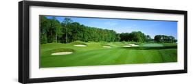 Sand Traps in a Golf Course, River Run Golf Course, Berlin, Worcester County, Maryland, USA-null-Framed Photographic Print