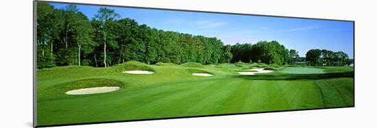 Sand Traps in a Golf Course, River Run Golf Course, Berlin, Worcester County, Maryland, USA-null-Mounted Photographic Print