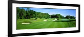 Sand Traps in a Golf Course, River Run Golf Course, Berlin, Worcester County, Maryland, USA-null-Framed Photographic Print