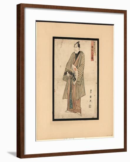 Sandaime Ichikawa Yaozo No Yoshidaya Kizaemon-Utagawa Toyokuni-Framed Giclee Print