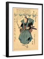 Sandaime Onoe Kikugoro No Oboshi Yuranosuke-Utagawa Toyokuni-Framed Giclee Print