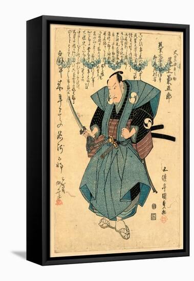 Sandaime Onoe Kikugoro No Oboshi Yuranosuke-Utagawa Toyokuni-Framed Stretched Canvas
