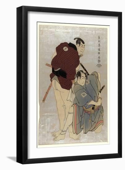 Sandaime Otani Oniji Shodai Ichikawa Omezo-Toshusai Sharaku-Framed Giclee Print