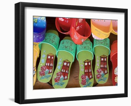 Sandals for Sale in Chinatown, Melaka, Malaysia-Peter Adams-Framed Photographic Print