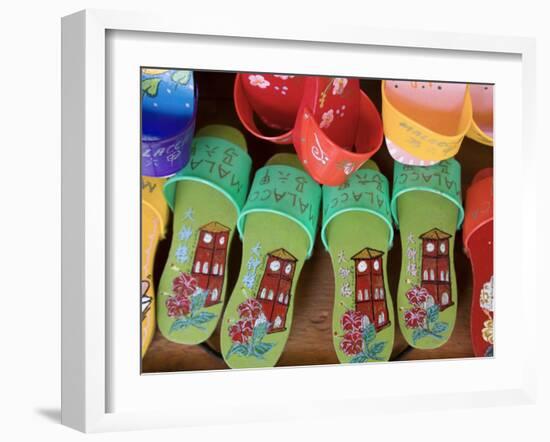 Sandals for Sale in Chinatown, Melaka, Malaysia-Peter Adams-Framed Photographic Print