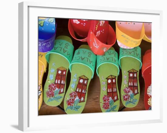 Sandals for Sale in Chinatown, Melaka, Malaysia-Peter Adams-Framed Photographic Print