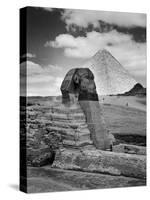 Sandbags Being Used to Protect Sphinx Against Enemy Bombs, Giza, Egypt, 1942-Bob Landry-Stretched Canvas