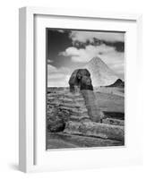 Sandbags Being Used to Protect Sphinx Against Enemy Bombs, Giza, Egypt, 1942-Bob Landry-Framed Photographic Print