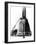 Sandbags Protecting the Base of the Egyptian Obelisk, German-Occupied Paris, 1940-null-Framed Photographic Print