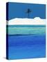 Sandbank and Palm Tree on Tropical Beach, Maldives, Indian Ocean, Asia-Sakis Papadopoulos-Stretched Canvas