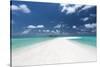 Sandbank and tropical island, Maldives, Indian Ocean, Asia-Sakis Papadopoulos-Stretched Canvas