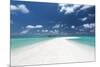 Sandbank and tropical island, Maldives, Indian Ocean, Asia-Sakis Papadopoulos-Mounted Photographic Print