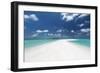 Sandbank and tropical island, Maldives, Indian Ocean, Asia-Sakis Papadopoulos-Framed Premium Photographic Print