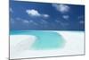 Sandbank and tropical lagoon, Maldives, Indian Ocean, Asia-Sakis Papadopoulos-Mounted Photographic Print