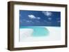 Sandbank and tropical lagoon, Maldives, Indian Ocean, Asia-Sakis Papadopoulos-Framed Photographic Print