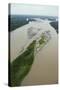 Sandbank in Napo River, Amazon Rainforest, Ecuador-Pete Oxford-Stretched Canvas