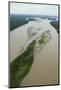 Sandbank in Napo River, Amazon Rainforest, Ecuador-Pete Oxford-Mounted Photographic Print