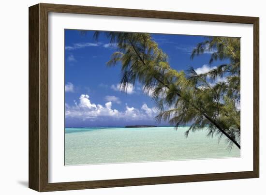 Sandbar Pelican Cay-Larry Malvin-Framed Photographic Print