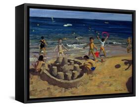 Sandcastle, France, 1999-Andrew Macara-Framed Stretched Canvas