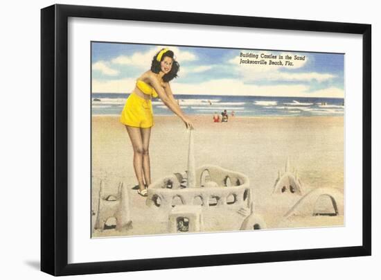 Sandcastle, Jacksonville Beach, Florida-null-Framed Art Print