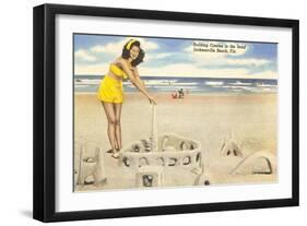 Sandcastle, Jacksonville Beach, Florida-null-Framed Art Print
